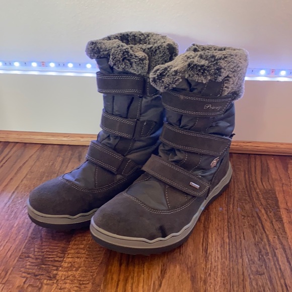 Primigi Shoes - Primigi Grey Boots with Fluffy Finish for Girls/ Women